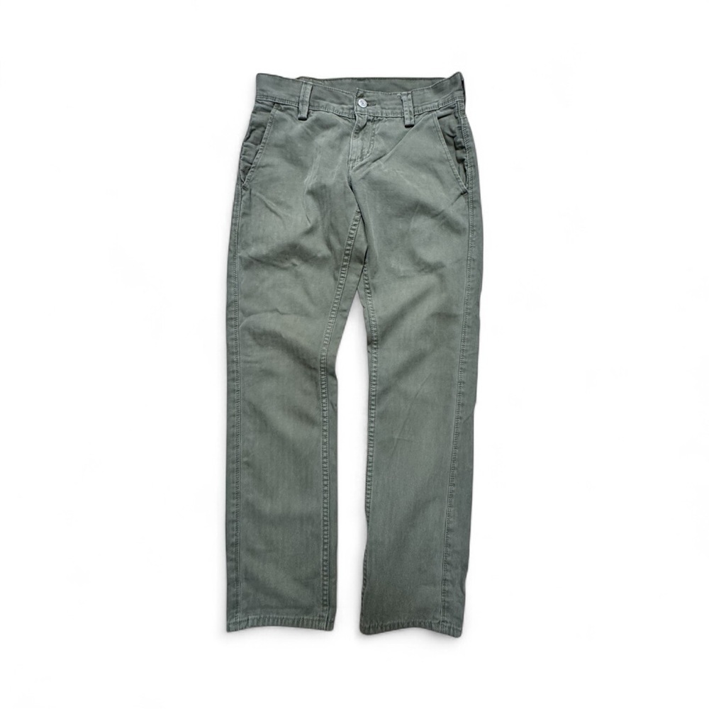 Levi’s 511 Men’s Slim Fit Pants Olive Green W28 L30 Cotton ( Men)